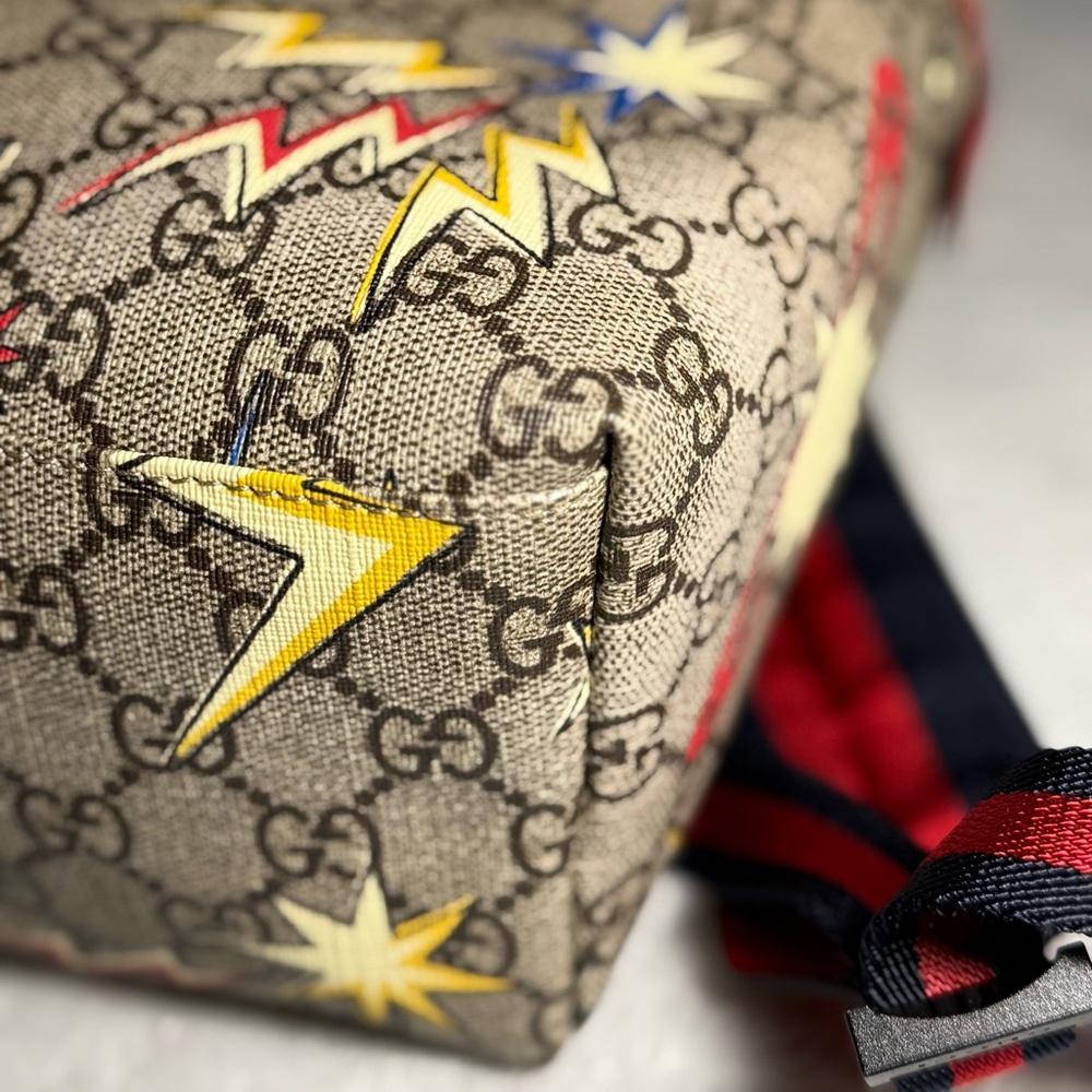 Authentic GUCCI GG Supreme Monogram Space Themed Backpack - Picture 9 of 14